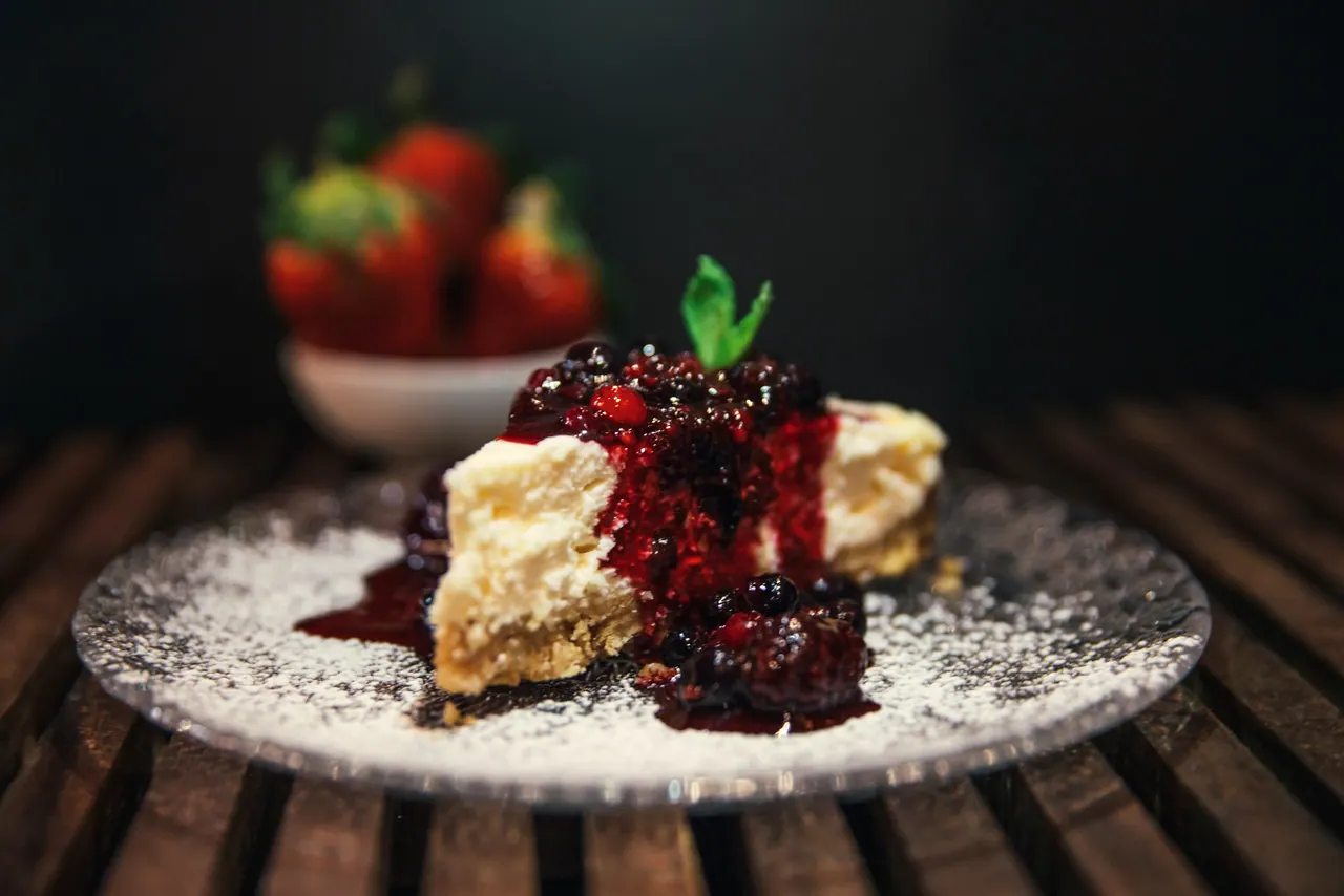 Orman meyveli cheesecake